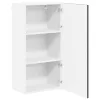 Fali konyhaszekrény polcokkal Fekete 50 x 31 x 100 cm Faanyag