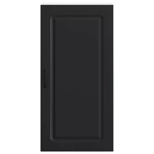 Fali konyhaszekrény polcokkal Fekete 50 x 31 x 100 cm Faanyag