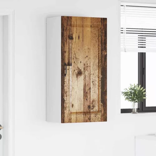 Fali konyhaszekrény polcokkal Öreg fa 50 x 31 x 100 cm Faanyag