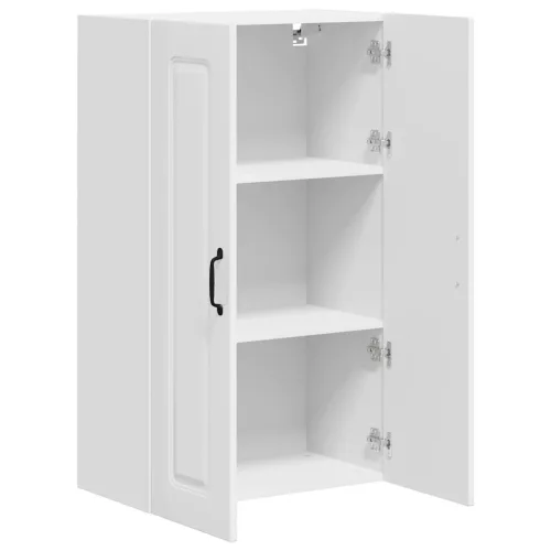 Fali konyhaszekrény polcokkal Fehér 60 x 31 x 100 cm Faanyag