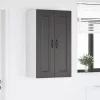 Fali konyhaszekrény polcokkal Fekete 60 x 31 x 100 cm Faanyag