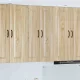 Fali konyhaszekrény Sonoma tölgy 60 x 31 x 100 cm Faanyag