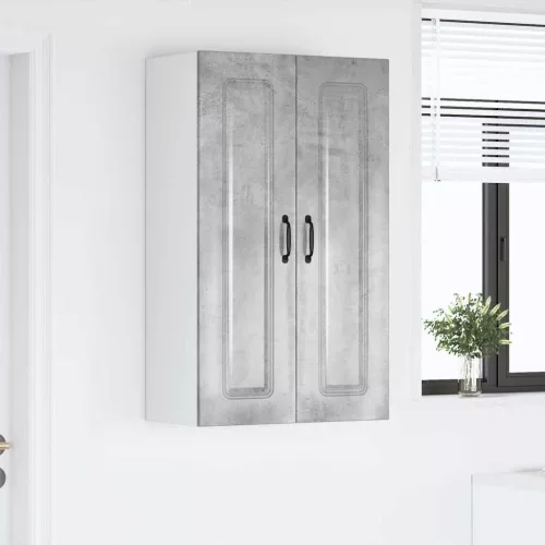 Fali konyhaszekrény Beton Szürke 60 x 31 x 100 cm Faanyag