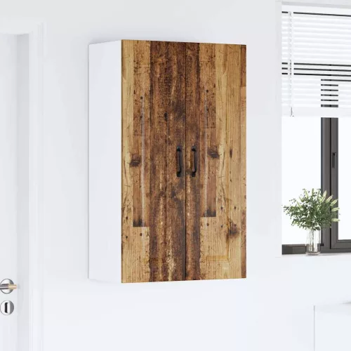 Fali konyhaszekrény polcokkal Öreg fa 60 x 31 x 100 cm Faanyag