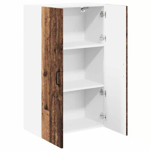 Fali konyhaszekrény polcokkal Öreg fa 60 x 31 x 100 cm Faanyag