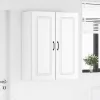 Fali konyhaszekrény polcokkal Fehér 80 x 31 x 100 cm Faanyag