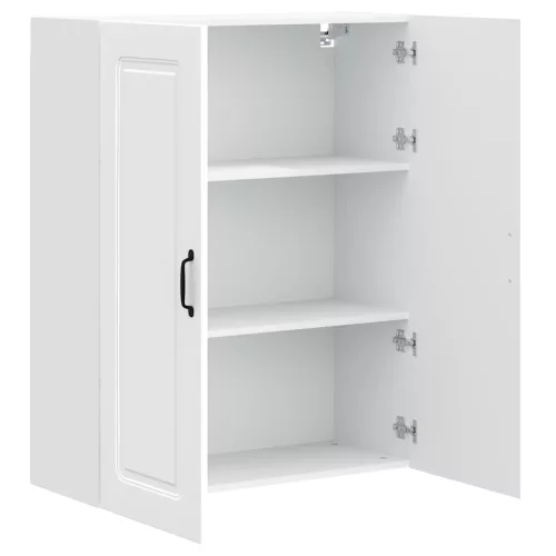 Fali konyhaszekrény polcokkal Fehér 80 x 31 x 100 cm Faanyag