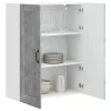 Fali konyhaszekrény Beton Szürke 80 x 31 x 100 cm Faanyag