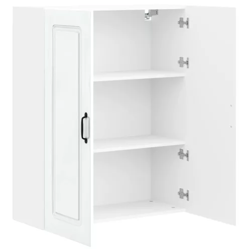 Fali konyhaszekrény Magas Fényű Fehér 80 x 31 x 100 cm Faanyag