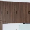 Fali konyhaszekrény Barna Tölgy 80 x 31 x 100 cm Faanyag