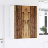 Fali konyhaszekrény polcokkal Öreg fa 80 x 31 x 100 cm Faanyag