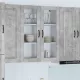 Fali konyhaszekrény Beton Szürke 80 x 31 x 100 cm Faanyag