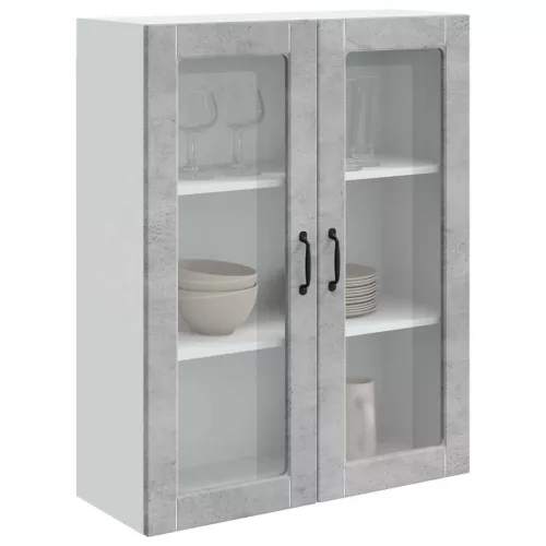 Fali konyhaszekrény Beton Szürke 80 x 31 x 100 cm Faanyag