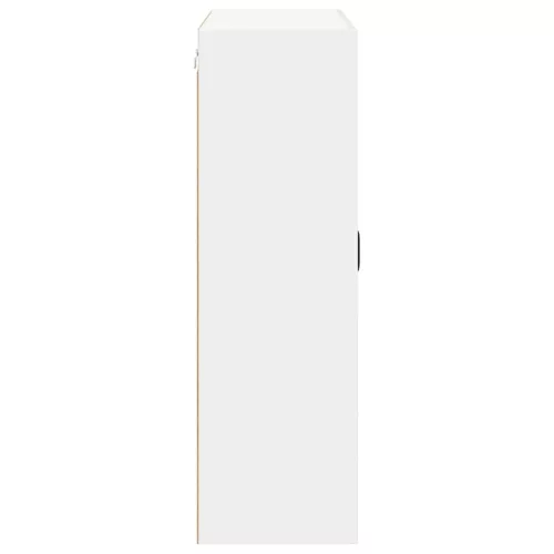Fali konyhaszekrény Magas Fényű Fehér 80 x 31 x 100 cm Faanyag