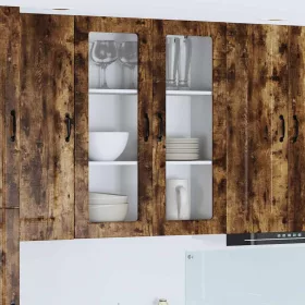   Fali konyhaszekrény Füstölt tölgy 80 x 31 x 100 cm Faanyag