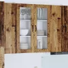 Fali konyhaszekrény polcokkal Öreg fa 80 x 31 x 100 cm Faanyag