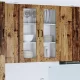 Fali konyhaszekrény polcokkal Öreg fa 80 x 31 x 100 cm Faanyag