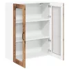 Fali konyhaszekrény polcokkal Öreg fa 80 x 31 x 100 cm Faanyag