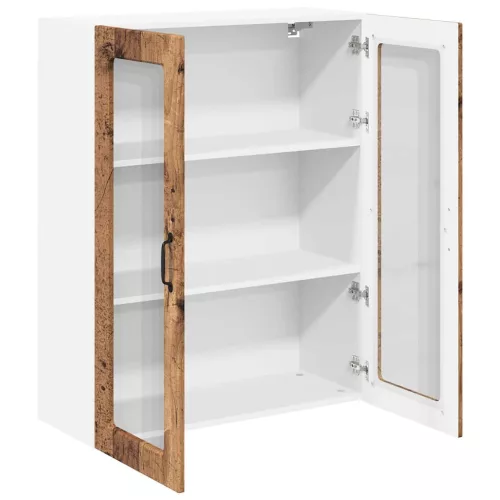 Fali konyhaszekrény polcokkal Öreg fa 80 x 31 x 100 cm Faanyag
