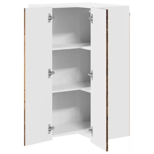 Fali konyhaszekrény polcokkal Öreg fa 57 x 57 x 100 cm Faanyag