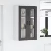 Fali konyhaszekrény polcokkal Fekete 60 x 31 x 100 cm Faanyag