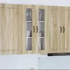 Fali konyhaszekrény Sonoma tölgy 60 x 31 x 100 cm Faanyag