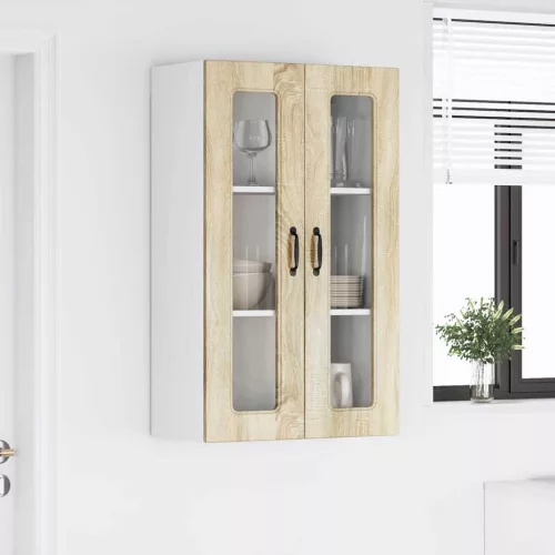 Fali konyhaszekrény Sonoma tölgy 60 x 31 x 100 cm Faanyag