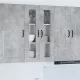 Fali konyhaszekrény Beton Szürke 60 x 31 x 100 cm Faanyag