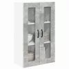 Fali konyhaszekrény Beton Szürke 60 x 31 x 100 cm Faanyag