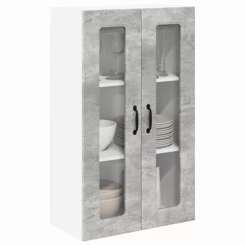 Fali konyhaszekrény Beton Szürke 60 x 31 x 100 cm Faanyag