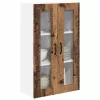 Fali konyhaszekrény polcokkal Öreg fa 60 x 31 x 100 cm Faanyag