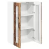 Fali konyhaszekrény polcokkal Öreg fa 60 x 31 x 100 cm Faanyag
