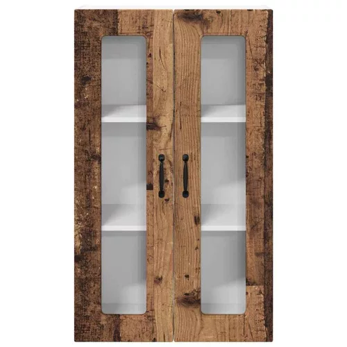 Fali konyhaszekrény polcokkal Öreg fa 60 x 31 x 100 cm Faanyag