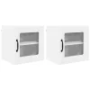 Fali konyhaszekrény 2 pcs Fehér 40 x 31 x 40 cm Faanyag