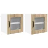 Fali konyhaszekrény 2 pcs Sonoma tölgy 40 x 31 x 40 cm Faanyag