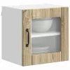 Fali konyhaszekrény 2 pcs Sonoma tölgy 40 x 31 x 40 cm Faanyag