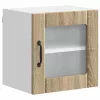 Fali konyhaszekrény 2 pcs Sonoma tölgy 40 x 31 x 40 cm Faanyag
