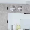 Fali konyhaszekrény 2 pcs Beton Szürke 40 x 31 x 40 cm Faanyag