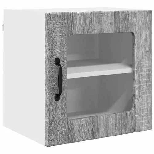 Fali konyhaszekrény 2 pcs Szürke Sonoma 40 x 31 x 40 cm Faanyag
