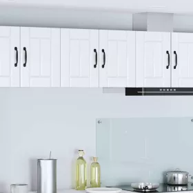   Fali konyhaszekrény 2 pcs Magas Fényű Fehér 30 x 31 x 40 cm