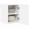 Fali konyhaszekrény 2 pcs Magas Fényű Fehér 30 x 31 x 40 cm