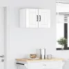 Fali konyhaszekrény 2 pcs Magas Fényű Fehér 30 x 31 x 40 cm