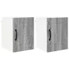 Fali konyhaszekrény 2 pcs Szürke Sonoma 30 x 31 x 40 cm Faanyag