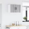 Fali konyhaszekrény 2 pcs Szürke Sonoma 30 x 31 x 40 cm Faanyag