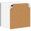 Fali konyhaszekrény 2 pcs Fekete 40 x 31 x 40 cm Faanyag