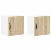 Fali konyhaszekrény 2 pcs Sonoma tölgy 40 x 31 x 40 cm Faanyag