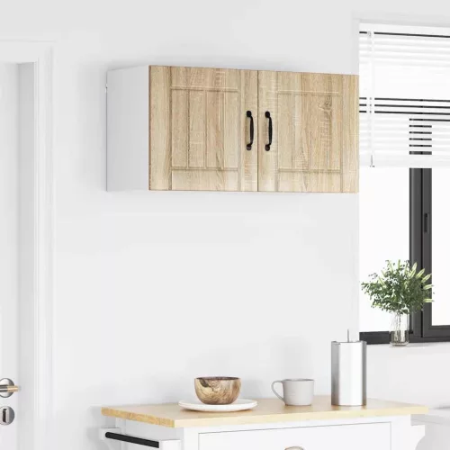 Fali konyhaszekrény 2 pcs Sonoma tölgy 40 x 31 x 40 cm Faanyag