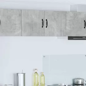   Fali konyhaszekrény 2 pcs Beton Szürke 40 x 31 x 40 cm Faanyag
