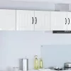 Fali konyhaszekrény 2 pcs Magas Fényű Fehér 40 x 31 x 40 cm