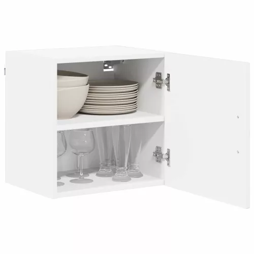 Fali konyhaszekrény 2 pcs Magas Fényű Fehér 40 x 31 x 40 cm